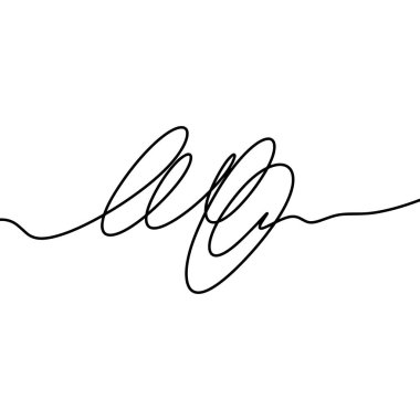 Elle çizilmiş karalama kroki çizgi nesnesi beyaz arka plan üzerinde izole. Vektör sanat.