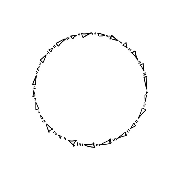Cadre Vectoriel Style Africain Motif Affiche Élément Bannière Autre Isolé — Image vectorielle
