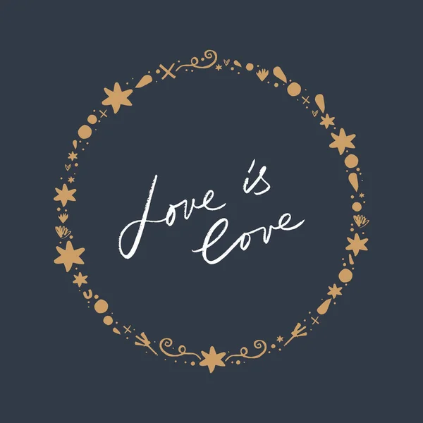 Kézi Tudós Love Love Szöveg Címkéről Nyomtassa Poszterek Kártyák Bögrék — Stock Vector