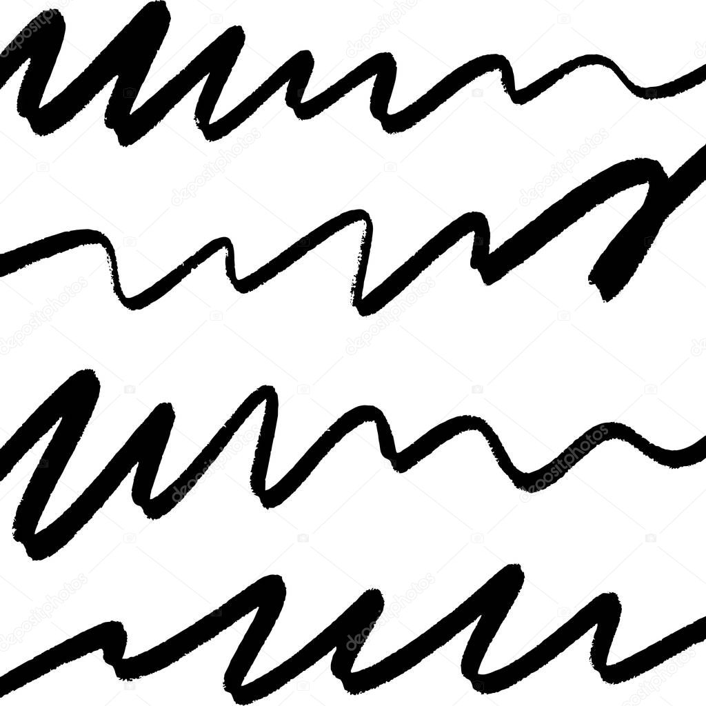 Hand drawn scribble sketch lines object isolated on white background. Vector art.