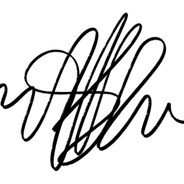 Beyaz arka plan üzerinde izole el çizilmiş grunge fırça karalama taslak çizgi nesnesi