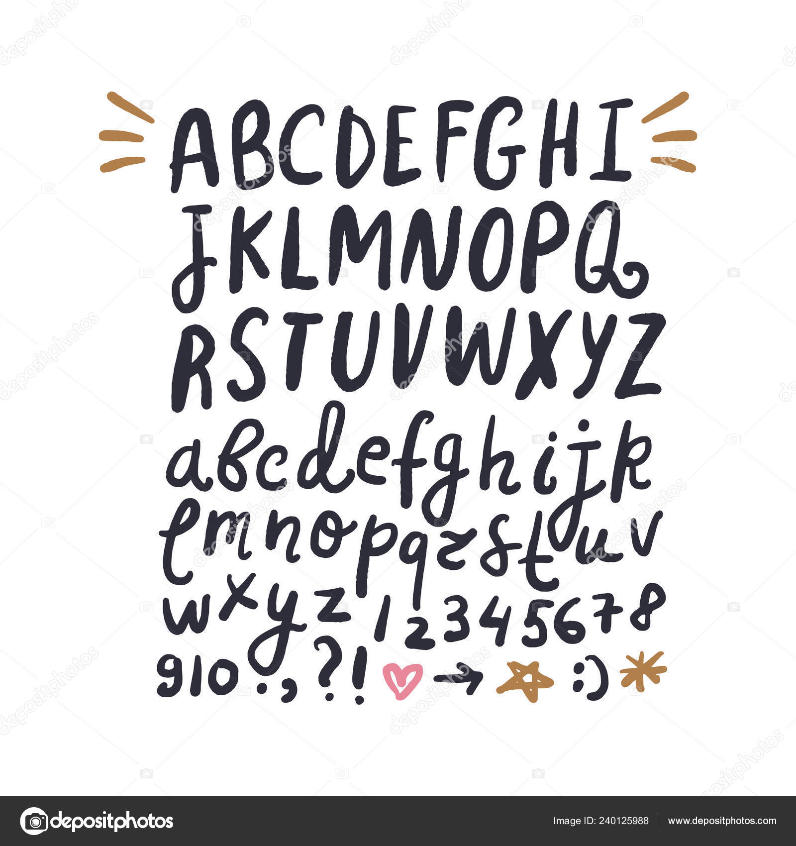 cute alphabet clipart