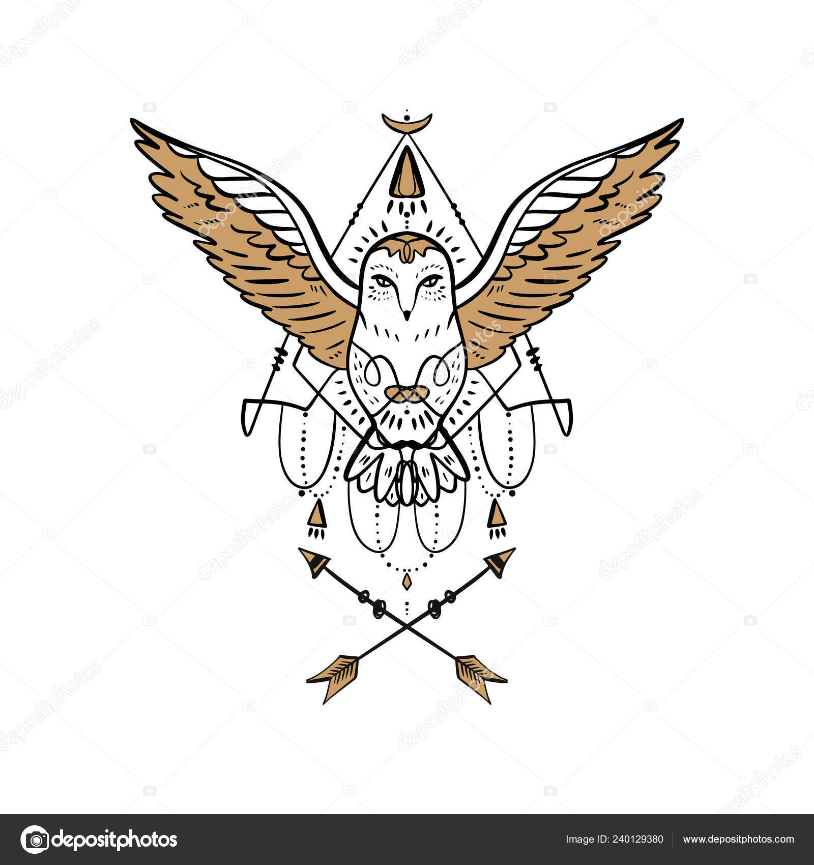 100,000 Owl tattoo Vector Images | Depositphotos