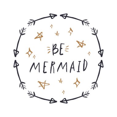 Deniz kızı yazı metin kız komik kartpostal gibi. Benzersiz baskı için t-shirt tasarım, çanta, telefon servis taleplerini, Oda posterler ve kartpostallar