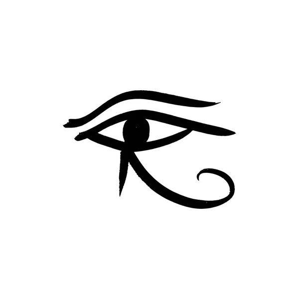 Стародавній Єгипетський Символ Очей Ліве Око Гора Амулет Фараонів Добре — стоковий вектор
