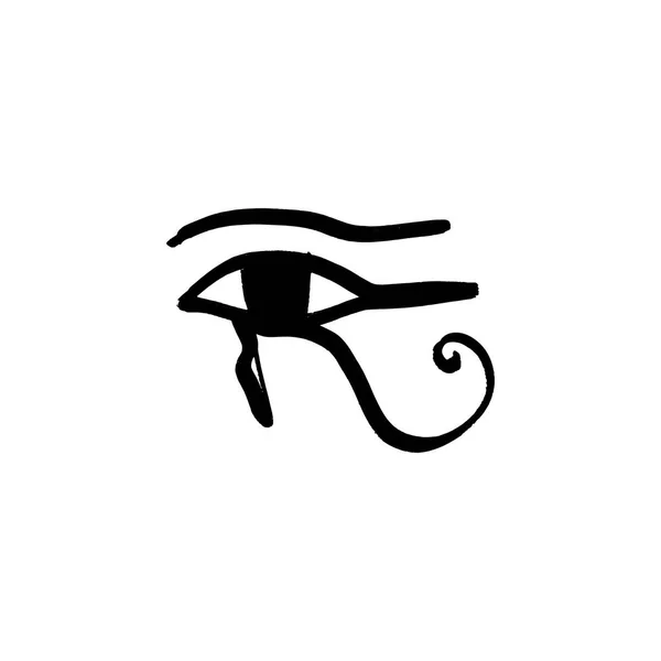 Forntida Egyptisk Symbol För Ögonen Vänster Öga Horus Faraonerna Amulett — Stock vektor