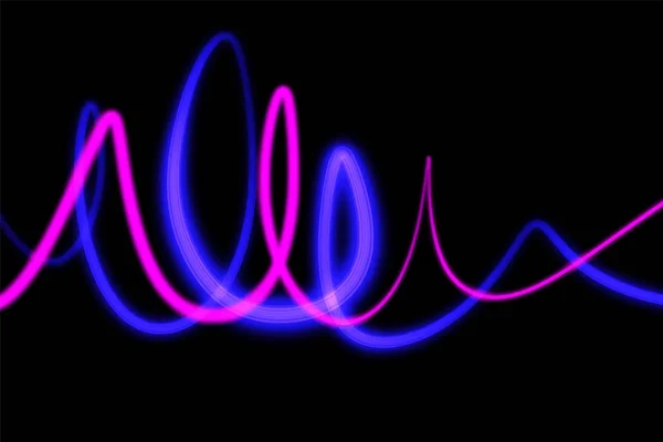 霓虹灯未来主义的辉光形状的背景 带有线条的壁纸 Eps 向量例证 — 图库矢量图片