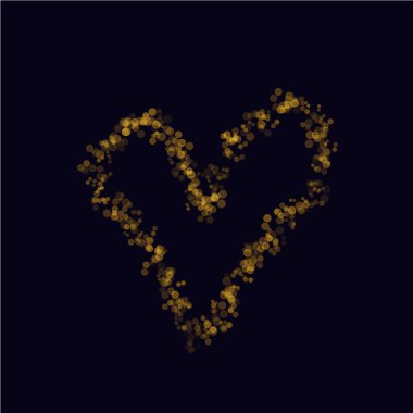 Sevgililer günü vektör arka plan sparkles glitter kalp şeklinde. Tatil şenlikli tasarım. Selam Sineklik