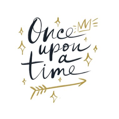 Bir zamanlar yazı. Sihirli sanat. Neon parlak çizgiler. Dekor öğesi, malzeme ve grafik tasarımı için yazdırma. Hediye kartı ve çocuk ürünleri için iyi