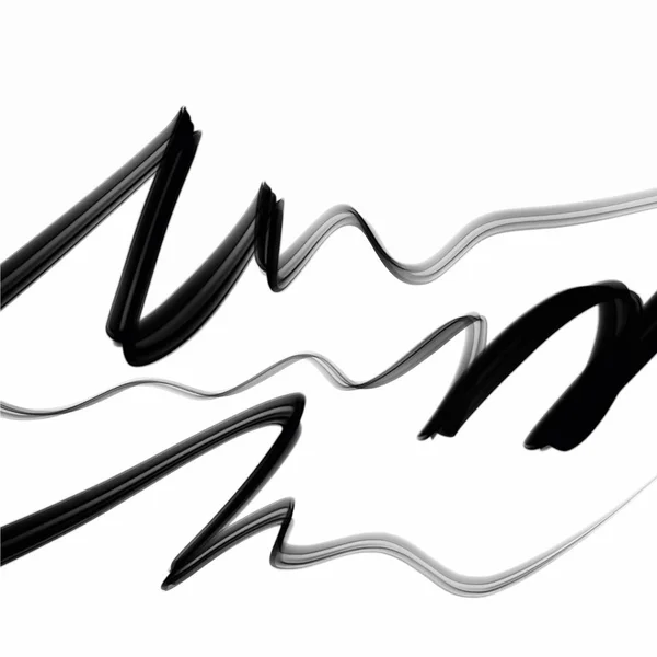 Векторні Лінії Текстури Диму Писаря Ескізу Хвилі Вібрації Чорнило Вода — стоковий вектор