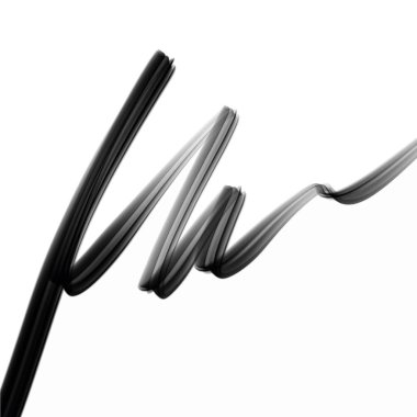 Vektör duman karalama taslak doku çizgilerinin. Dalgalar, titreşim. Mürekkep ve beyaz zemin üzerine su