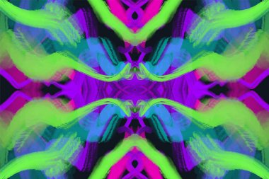 Fırça akrilik renkli boya grafik şık duvar kağıdı stokes. Modern futuristik modern tasarım, kumaş baskı, dizüstü bilgisayar ya da telefon servis talebi düzen, kapak. EPS vektör çizim