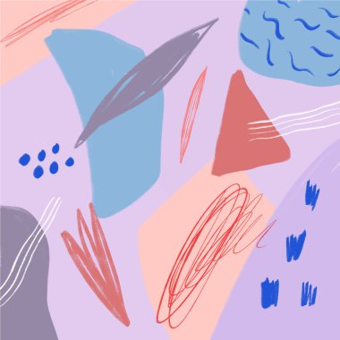 Abstration arka plan. El stilize temting çağdaş sanat çekilmiş. Boho hipster çizim