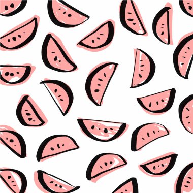 Meyve tropikal desen. El stilize temting çağdaş sanat çekilmiş. Boho hipster çizim