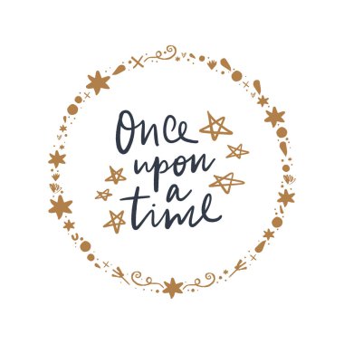 Vektör, clipart, izole. El Rus Inspirational kelime aydın. Fairytale metin işareti. Şık poster, kartpostal. Cazip tipografi için aksesuarlar, giyim ve diğer yazdırma