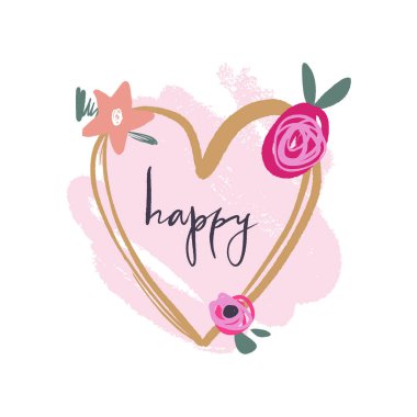 Vektör Eps. Güzel boho tarzı yazı kartpostal. Mürekkep serbest yazıt. Tatil tipografi için iyi