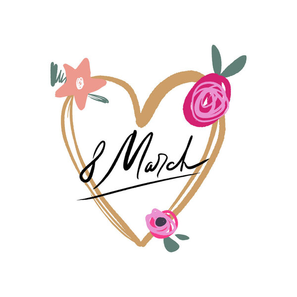 Vector EPS. Beautiful boho style lettering postcard. Ink freehand inscription. Good for holiday typography