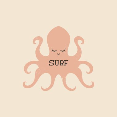 Tatil Tema, t-shirt veya poster ile elle çizilmiş balina köpekbalığı, yazı Tabela metni, yazdırma vektör Eps