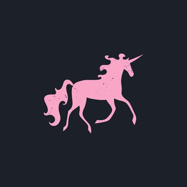 Unicorn Abstract Art Fairy Tale Theme Vector Illustration Clip Art — Stock Vector