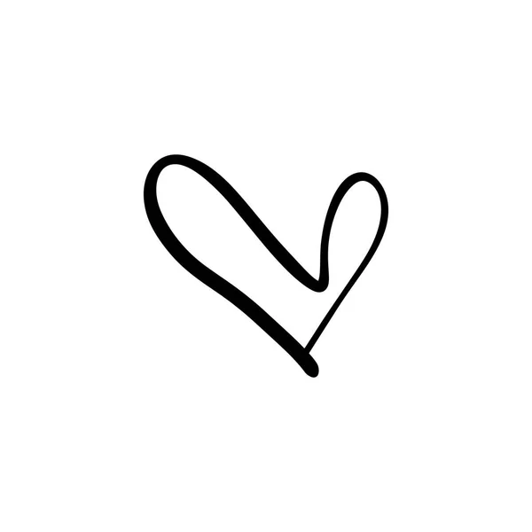 Favoritos como el icono de corazón mínimo aislado. Icono de vector de línea de corazón para sitios web e historias móviles. Bueno para logos — Archivo Imágenes Vectoriales