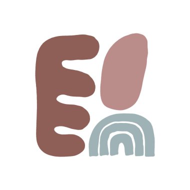 Modern soyut şekiller vektör arka plan veya düzen. Pastel İskandinav renkleri palet