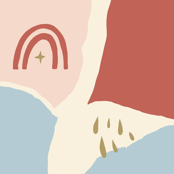 Теракотовая печать Реферат Современная цифровая живопись Мода Скандинавский стиль Цветовая абстракция Плакат Современная печать Горит оранжевый вектор Иллюстрация
