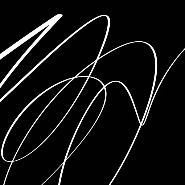 Siyah Çizgiler Pürüzsüz Soyut Basit Dalga Su Şekli Siyah Ve Beyaz Kaplama Minimalist Element Poster Grunge Sketch Düz Vektör İllüstrasyon — Stok Vektör