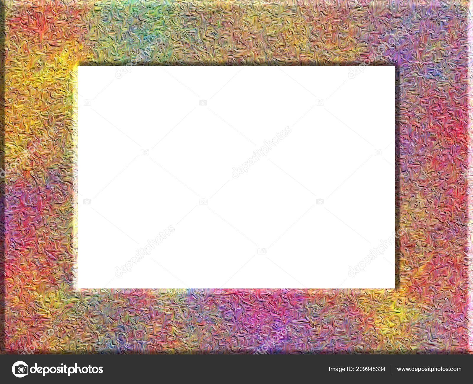 Bright Colorful Rainbow Color Photo Frame Colors