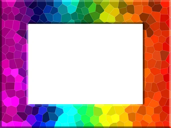 Světlé Barevné Duhové Barvy Fotorámeček Barvách Duhy — Stock fotografie