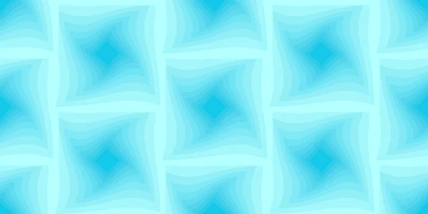 Fondo azul sin costuras de cuadrados retorcidos. Vector — Vector de stock