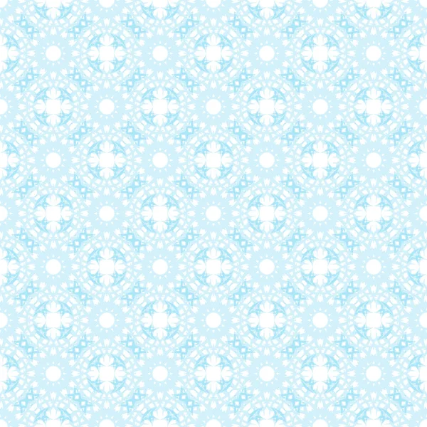 Varrat nélküli kék absztrakt geometrikus minta arabesques virág — Stock Vector