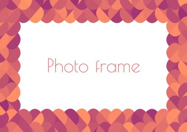 Fotoğraflarınız için çok renkli parlak fotoğraf çerçevesi