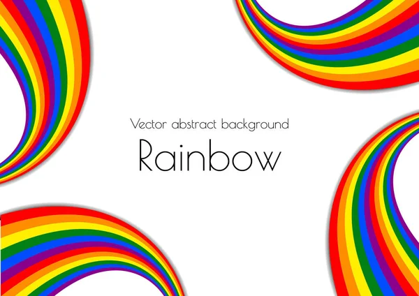 El formato A4 está decorado en el estilo de un papel de corte arco iris. Temas LGBT. Ilustración vectorial adecuada para un póster, folleto publicitario, portada . — Vector de stock