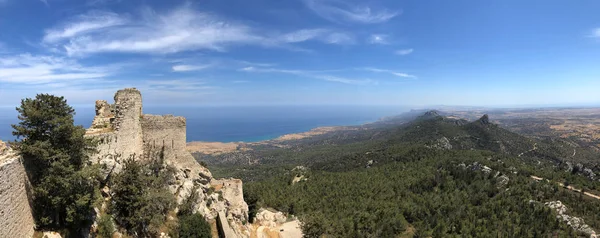 Kantara 城堡-土耳其塞浦路斯 — 图库照片