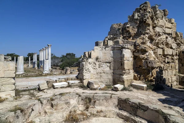 Les Ruines Des Salamis Dans République Turque Chypre Nord Trnc — Photo