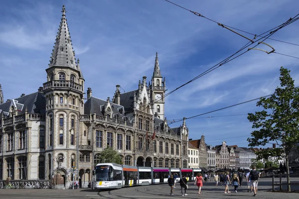 Stadhuis Ратушна Міста Гент Бельгія — стокове фото