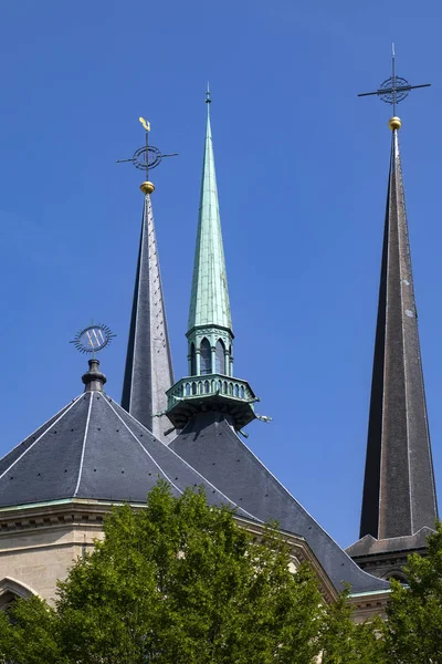 Katedralen Notre Dame Luxemburg City Den Storslagna Duchyen Luxembourg Europa — Stockfoto