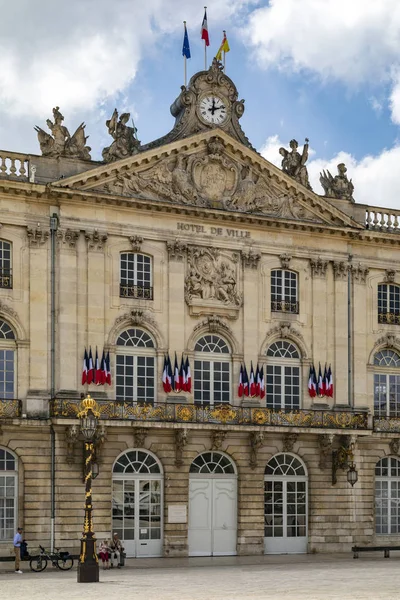 Het Hotel Ville Stadhuis Plaats Van Het Stanislas Het Historisch — Stockfoto