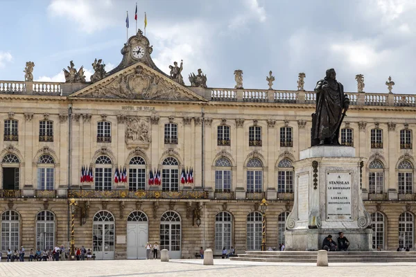 Hotel Ville Town Hall Stanislas Place Historic Center City Nancy — Stock Photo, Image