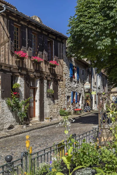 Bergerac Francia Pittoreschi Vecchi Edifici Nella Città Bergerac Nel Dipartimento — Foto Stock