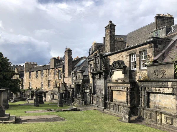 Tumbas Greyfriars Kirkyard Cementerio Que Rodea Greyfriars Kirk Edimburgo Escocia — Foto de Stock