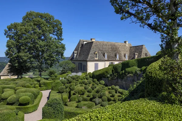 Topiary Los Jardines Los Jardines Marqueyssac Región Dordoña Francia —  Fotos de Stock