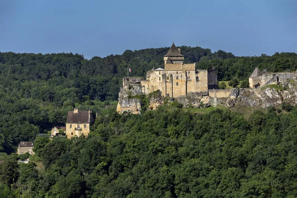 法国中篇小说 多尔多涅地区的 Castelnaud — 图库照片