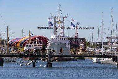 La Rochelle Fransa Poitou-Charentes bölgesinde kıyısında Deniz Müzesi.