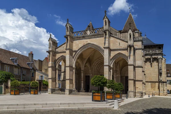 Собор Нотр Дам Або Collegiale Нотр Дам Місті Beaune Бургундії — стокове фото