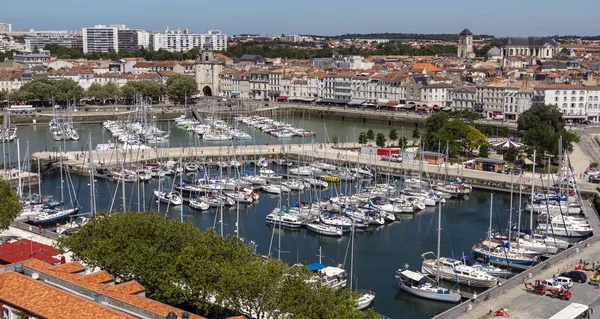 Vista Panorámica Alto Nivel Del Puerto Rochelle Costa Región Poitou —  Fotos de Stock