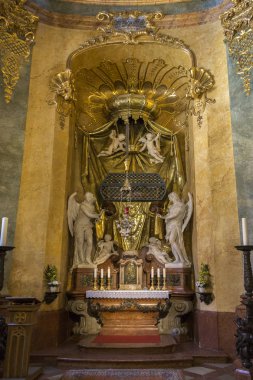 İç Gotik tarzı St Martin's Katedrali'nin Slovakya Bratislava şehir.