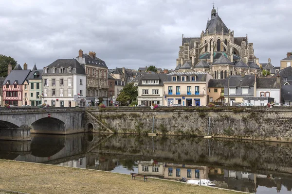 Byen Mayenne Regionen Pays Loire Nordvest Frankrike Oppkalt Etter Elven – stockfoto