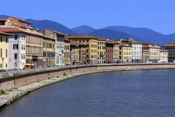 Corso Del Fiume Arno Della Città Pisa Nella Regione Toscana — Foto Stock