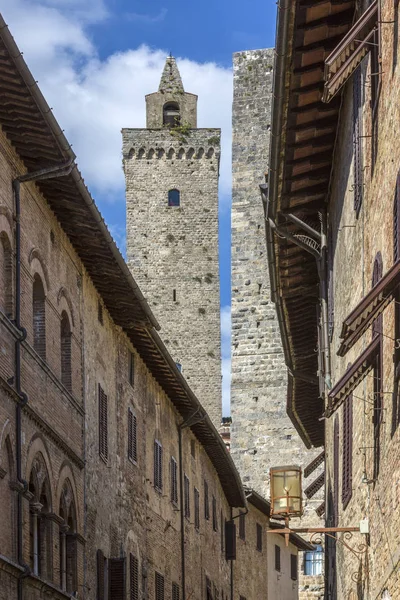 San Gimignano Sebuah Kota Bukit Abad Pertengahan Bertembok Kecil Provinsi — Stok Foto